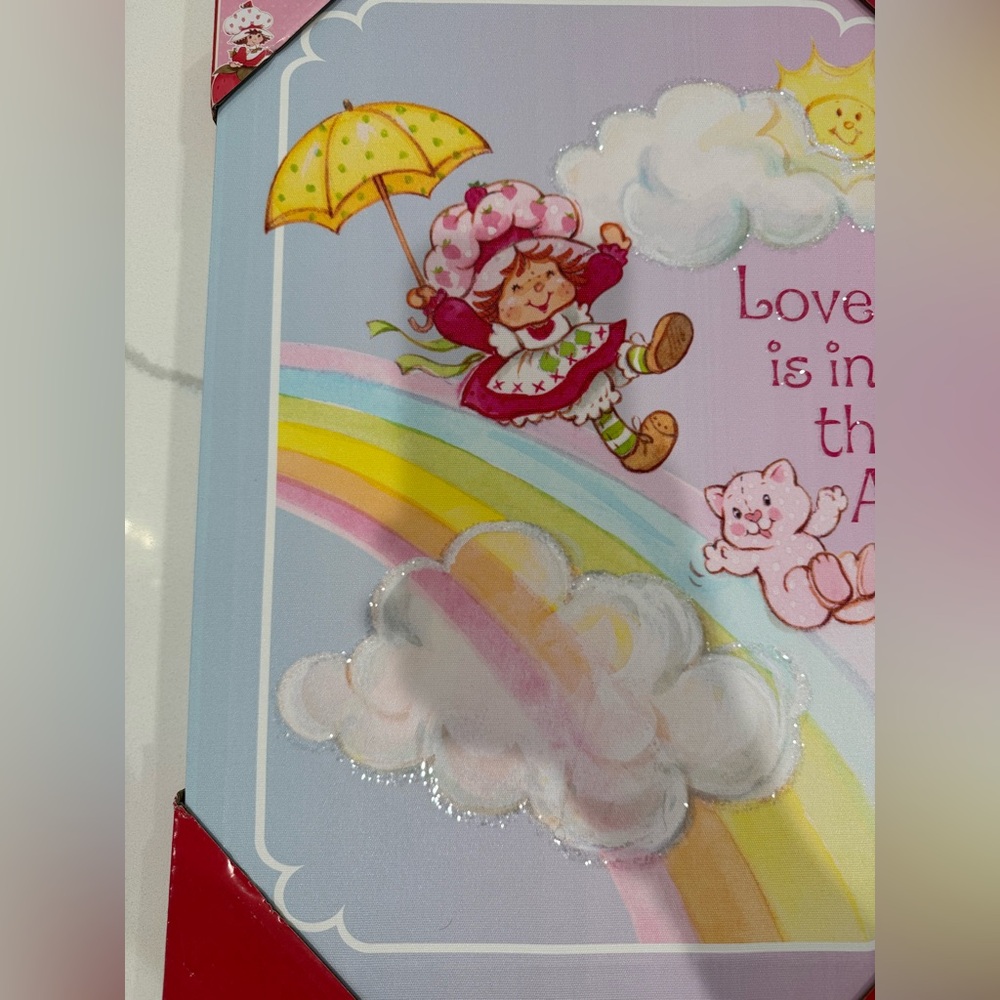 Strawberry Shortcake Wall Art canvas love is in the air - Picture 2 of 5